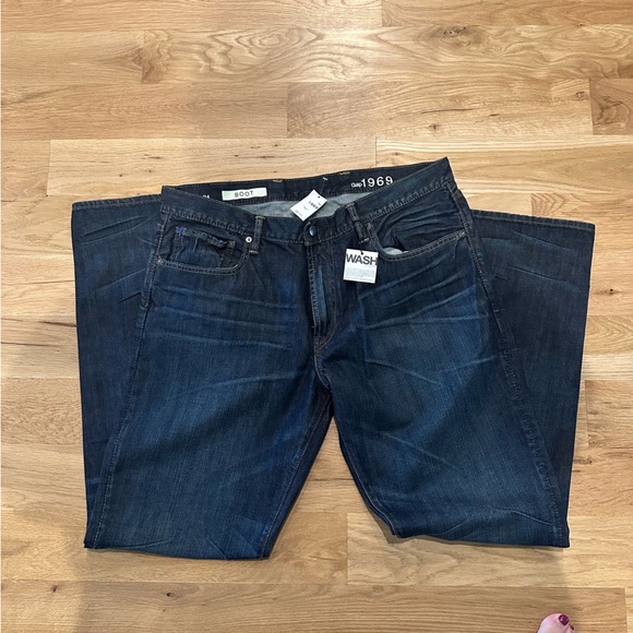 GAP dark wash jeans 38x34 bootcut NWT - Picture 2 of 4